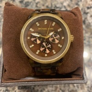 Michael Kors tortoise watch